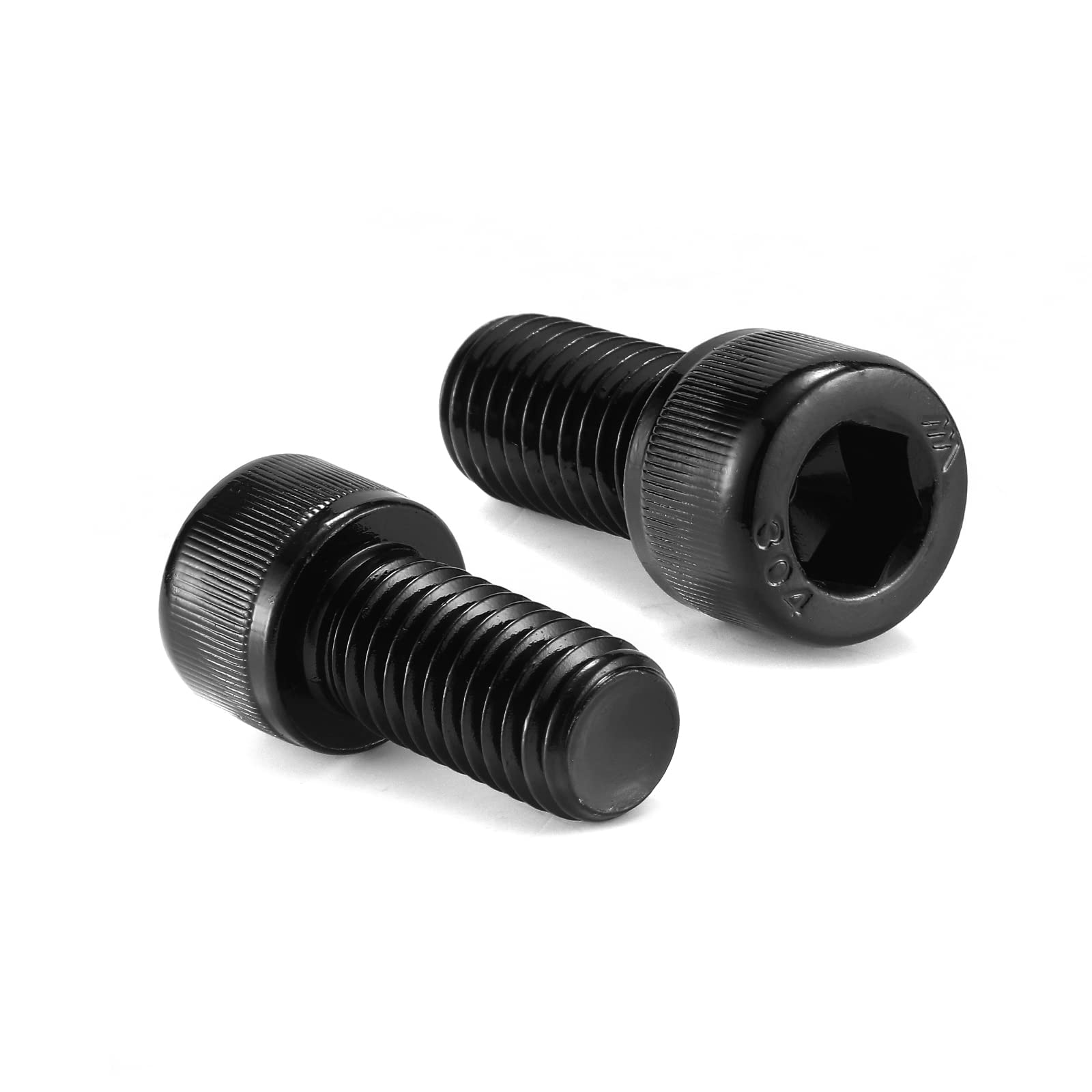 3/8-16 x 1 Socket Head Cap Screws Bolts, 10Pcs 304 Stainless Steel 18-8, Allen Socket Hex Drive, Full Thread, Black Oxide by SG TZH(with Hex Spanner)