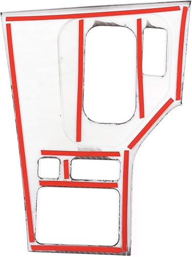 Miniatura 5 de CHEYA Cubierta del panel de engranajes de la consola central del coche ABS para BMW Serie 5 E39 1998-2001 Accesorios de automóvil (fibra de carbono)