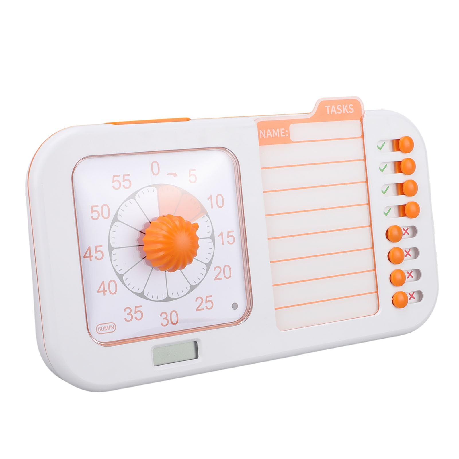 Drfeify Temporizador Visual, Herramienta de Gestión del Tiempo con Reloj de Cuenta Regresiva, Funcionamiento Silencioso, Ideal para Uso en el Aula y en el Hogar