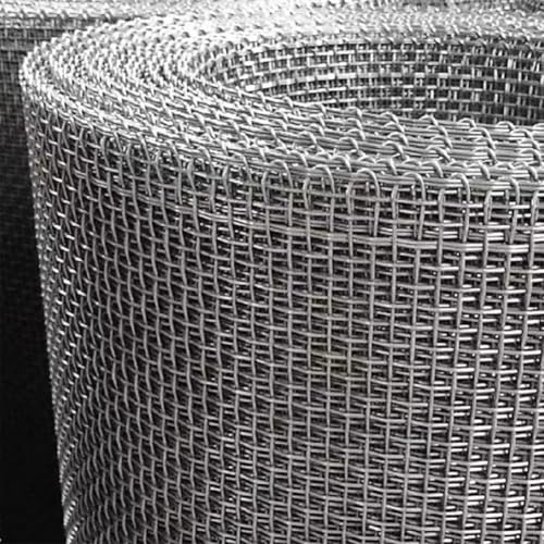 Grillage métallique tissé inoxydable contre rouille et chaleur rouleau 1x5m