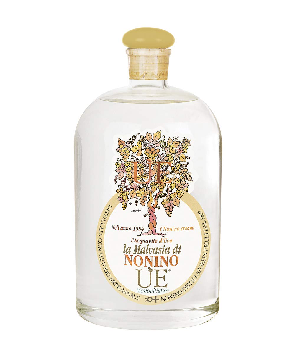 Distillerie Nonino Dal 1897, Ue Monovitigno Malvasia 38°, Fresca, Cristallina, Lievemente Aromatica – Bottiglia da 2000 Ml