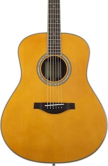 Yamaha L-Series Transacoustic Guitar with Hard Gig Bag - Dreadnought, Vintage Tint
