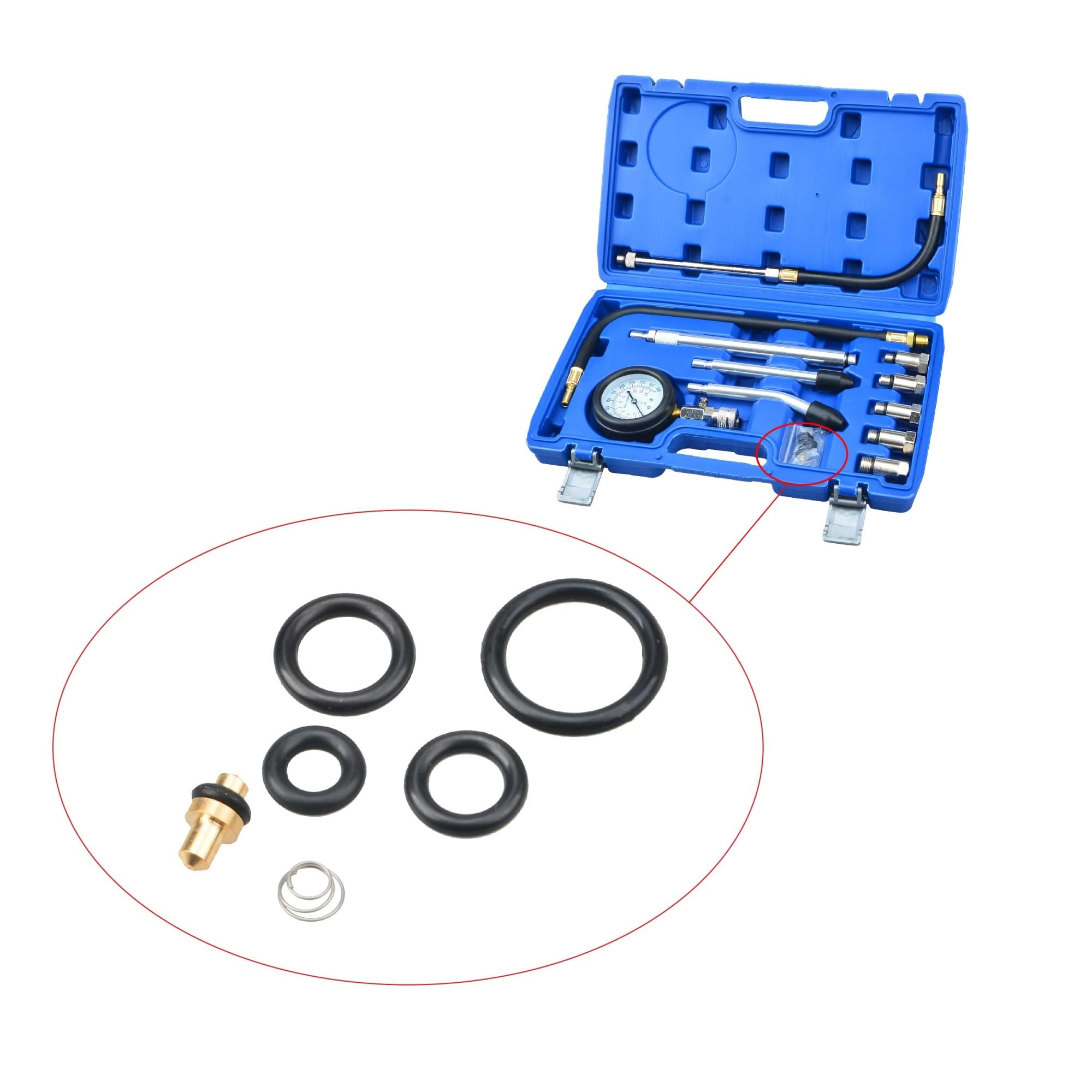 Llave Torque Medidores de coche, Detector compresor cilindro motor, prueba compresión presión conectada rápida, diagnóstico fugas Carraca Reversible Dientes