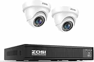 ZOSI 防犯カメラ屋外2台＆８CHレコーダー HDDなし ZOSI 防犯カメラ屋外2台＆8CHレコーダー HDDなし ZOSI 1080P