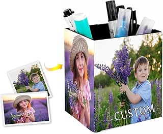 Custom Pen Holder Personalized Pencil Holder with Photo Logo Text Name C...