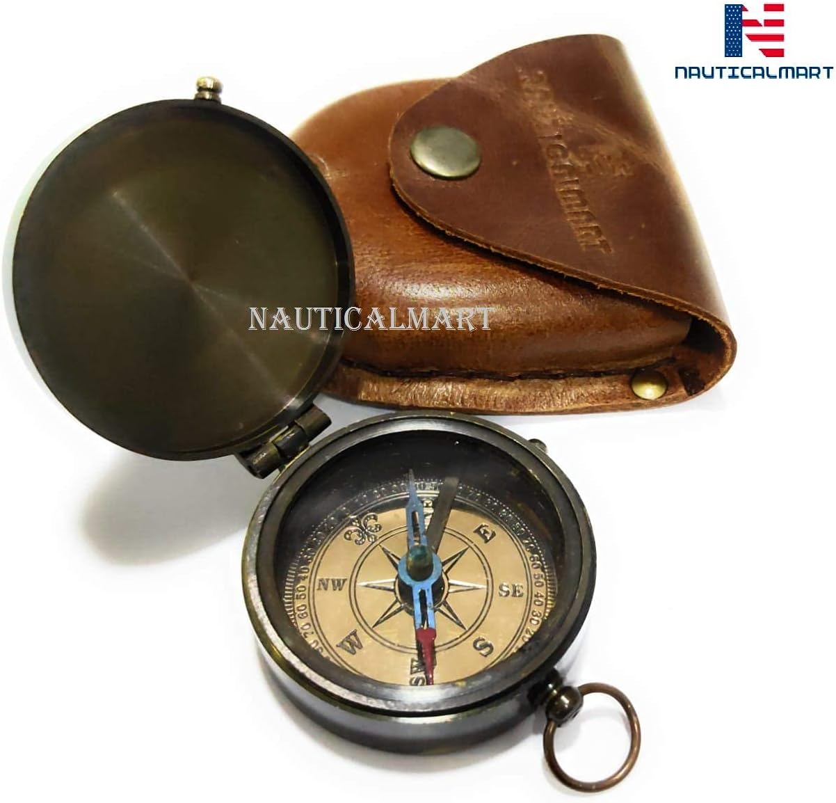 Engraved Compass Personalized Compass Antique Compass Gift Brass Compass Gift for Graduation, Anniversary, Baptism, Retirement, or Christmas - Vintage Style Working Compass
