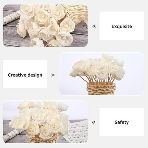 Miniatura 8 de GANAZONO Difusor de fragancia de caña de madera 5 unidades varillas difusoras de aceite esencial de ratán varillas difusoras de aroma accesorios de