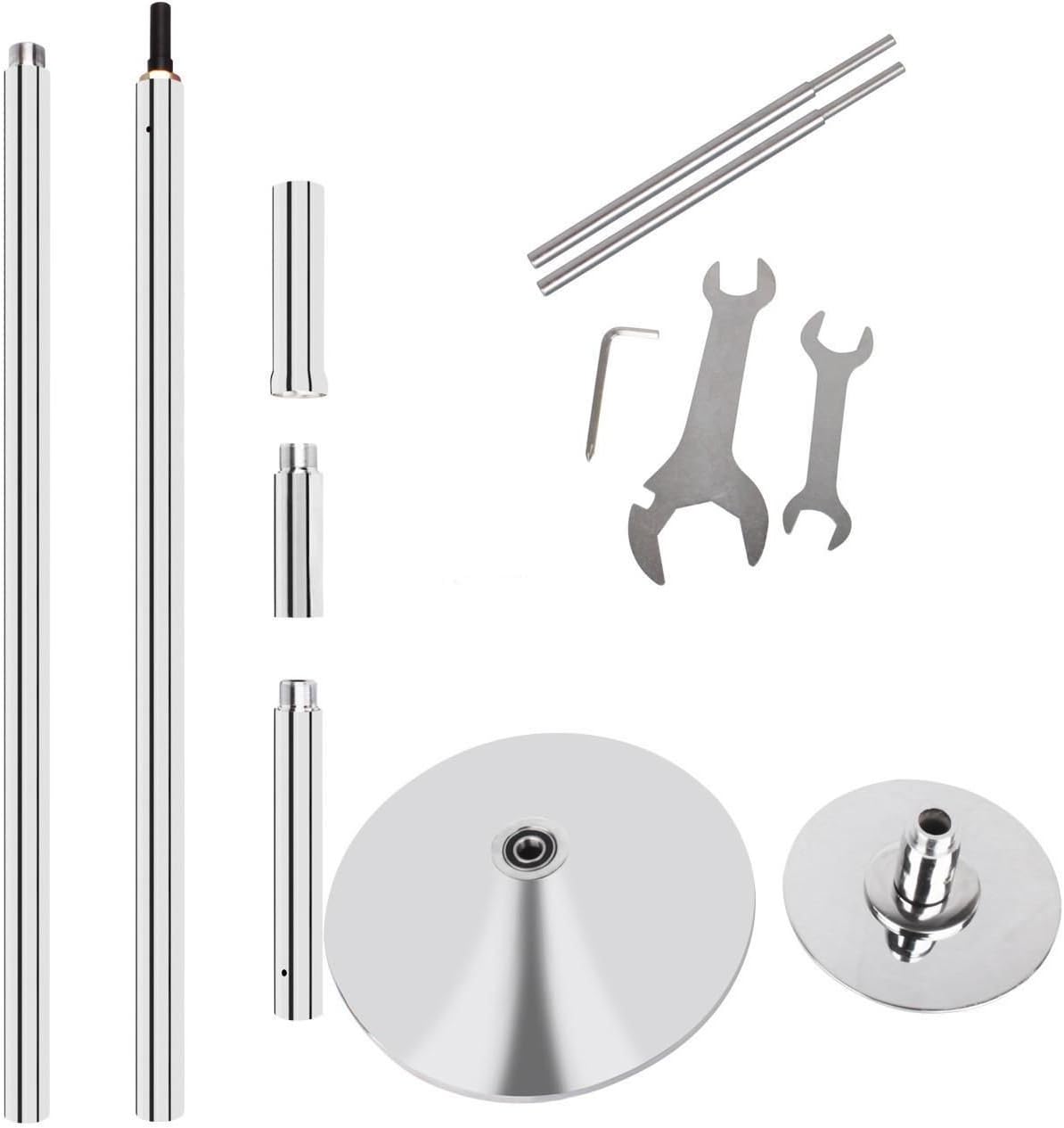 New Kit Dancing Pole Dance Fitness Portable Static Stripper Spinning Exercise 45mm
