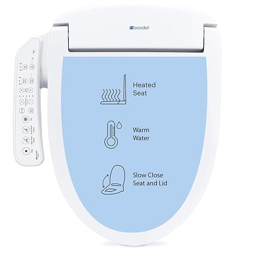 Brondell SE400-EW Swash SE400 Electric Bidet Toilet Seat With Heated