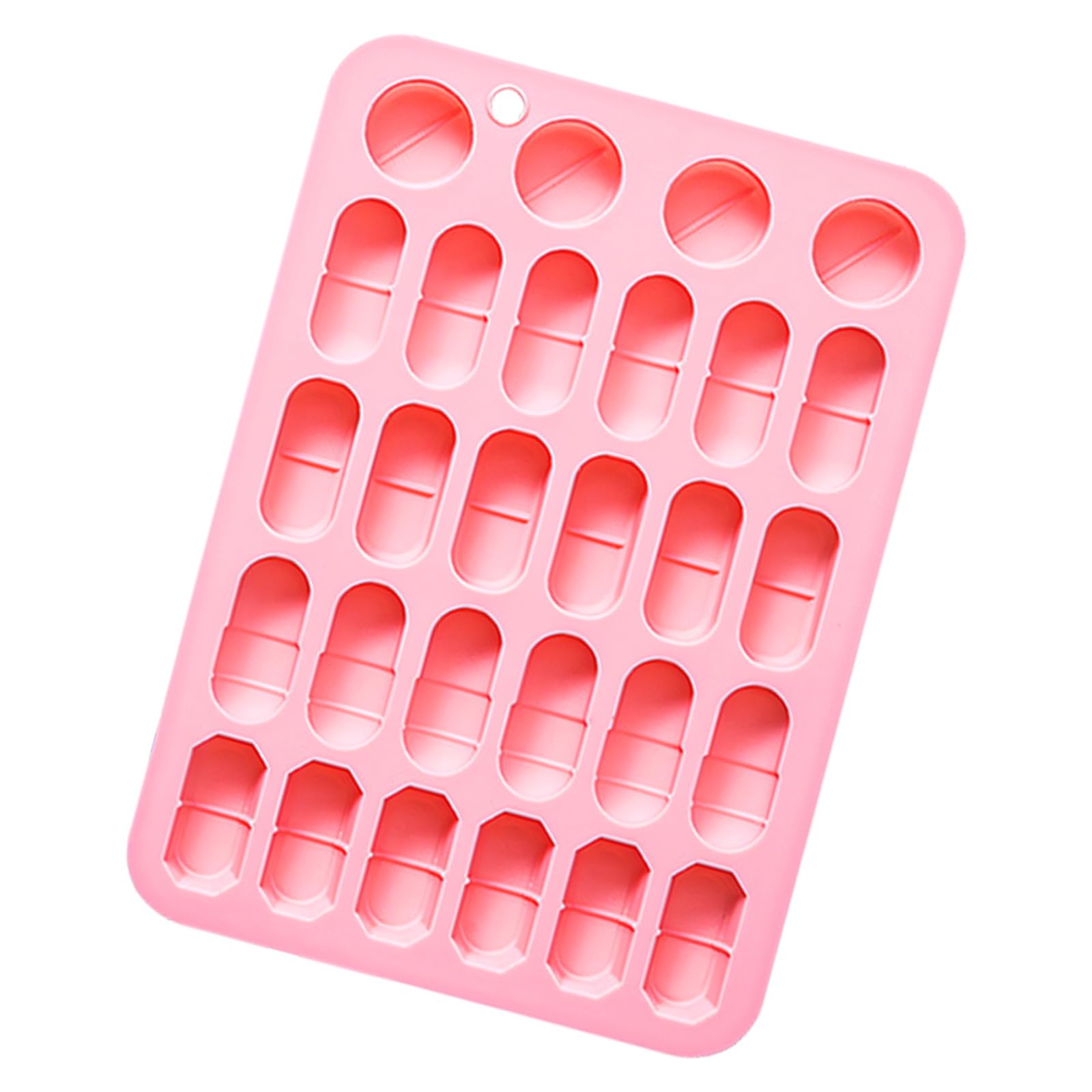 Shntig Gummy Candy Mold in Flexible Silicone 28 Cavity Candy and Gummy Mold for Gummies, Desserts and Baking Silicone Tray Chocolate Tablet Dessert Baking Treat Making Tray