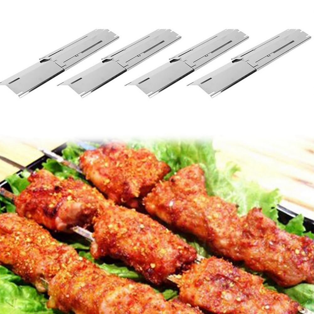 Set di Ricambio per Griglia A Gas per Barbecue con Piastra Riscaldante Regolabile In Acciaio Inossidabile, Kit di Accessori per Cucina All'Aperto, 3 Pezzi