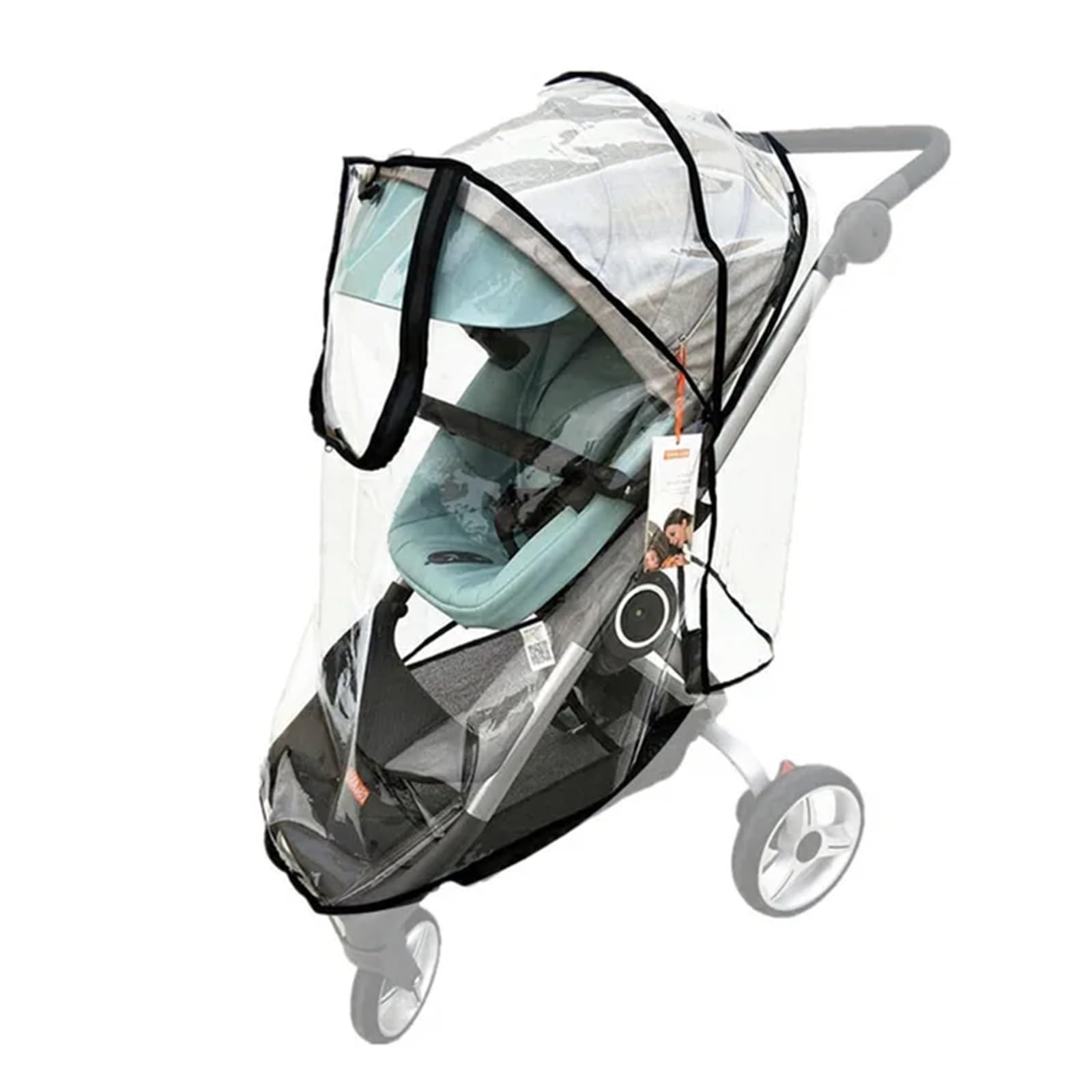 Regenschutz Kinderwagen Kinderwagen Regenschutz Kompatibel Trolley Kinderwagen Zubehör(Rain Cover-B)