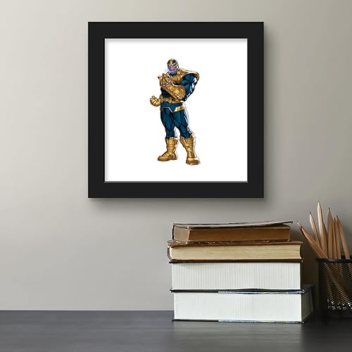 Miniatura 5 de Trends International Gallery Pops Marvel Comics Avengers - Póster de pared de Thanos, 12 x 12 pulgadas, versión enmarcada en negro