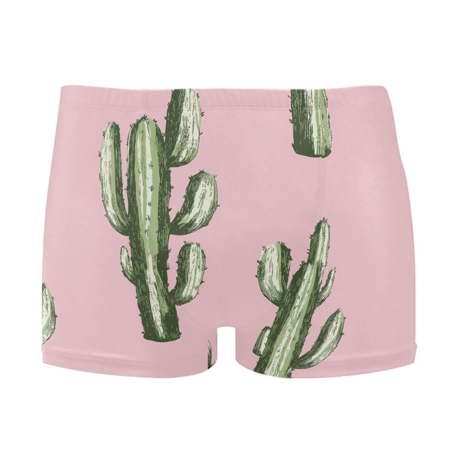 UMIRIKO Men's Swim Briefs Cactus Swimsuit Swimwear Swim Trunk Square Leg for Men 3XL 202c0091