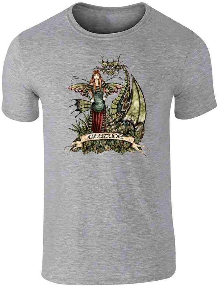 Attitude Fairy by Amy Brown Art Graphic Tee T-Shirt for Men
