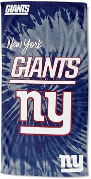 Northwest NFL New York Giants Unisex-Adult Beach Towel, 30" x 60", Psychedelic