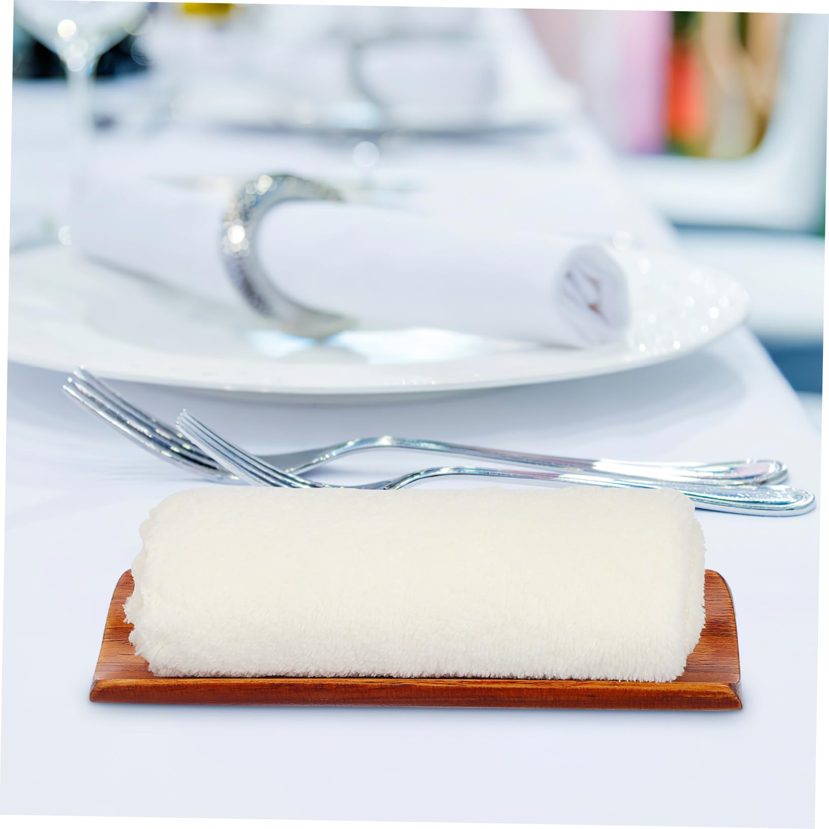 Amazon | DECHOUS おしぼり置き おしぼりトレー 箸置き 木製