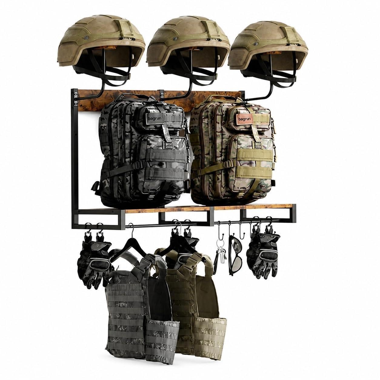 Soporte Casco Moto Pared 78 x 58.5 x 33 cm