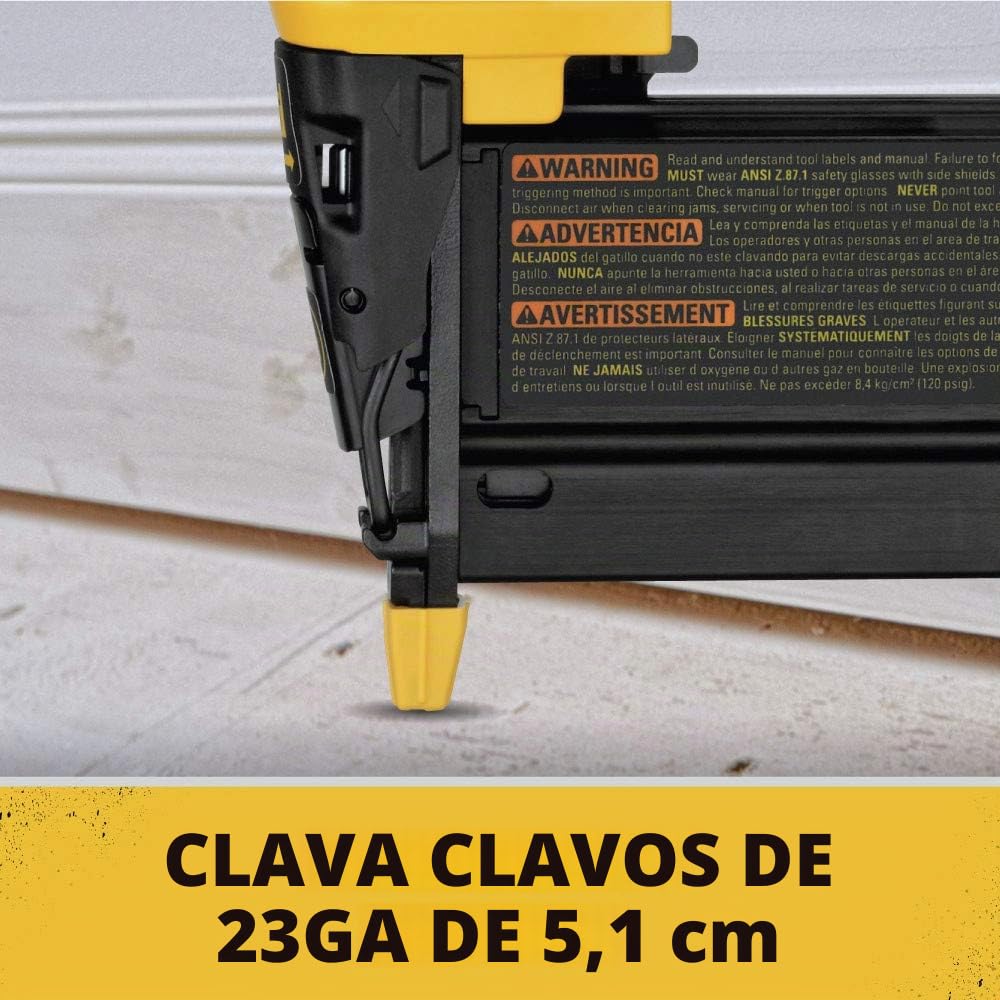 DEWALT Clavadora de pin, calibre 23, 2 pulgadas (DWFP2350K)