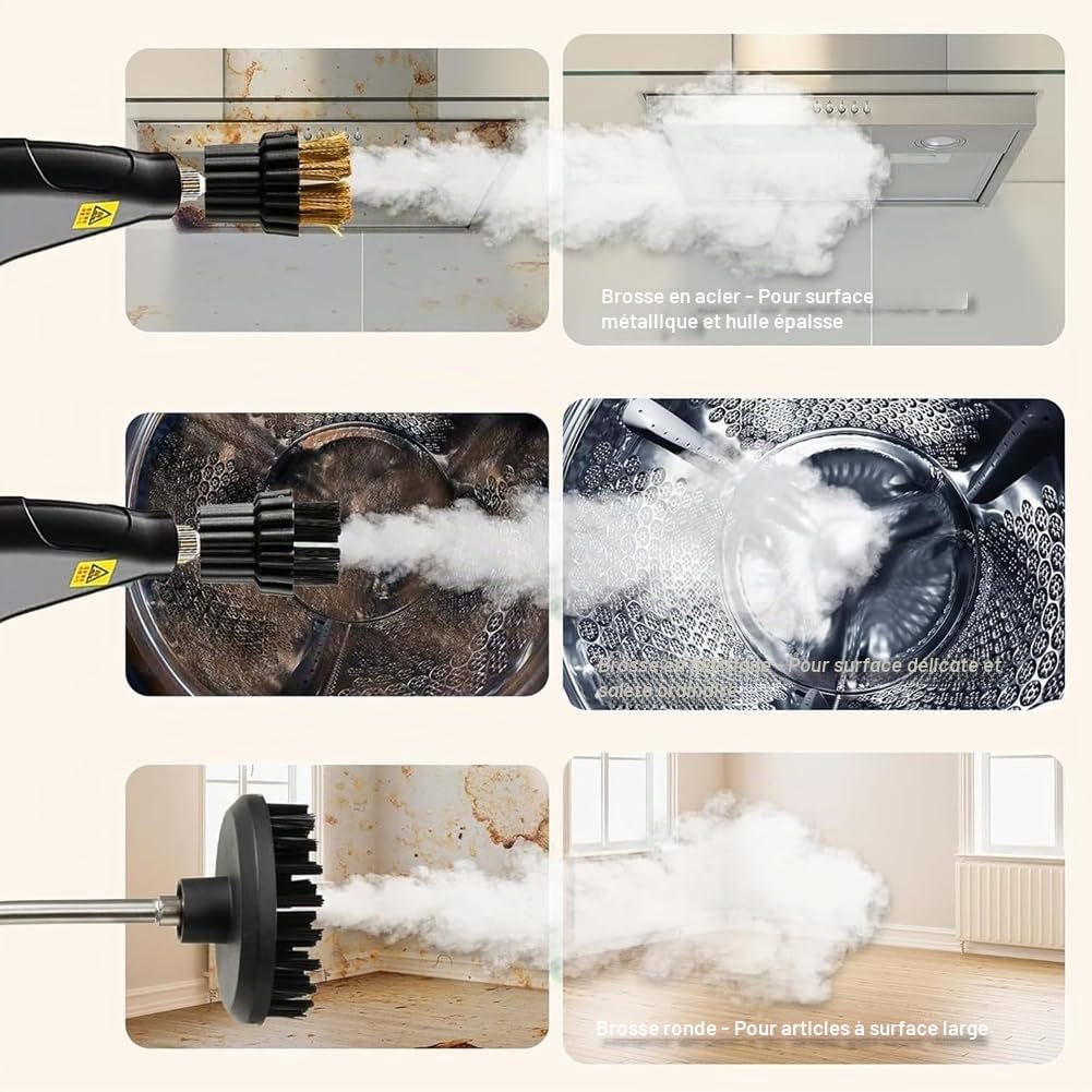 Nettoyeur Portable Haute Efficacité avec Stérilisations Avancées pour Climatisation pour Maison, Voiture, Cuisine, Prise UE Orange