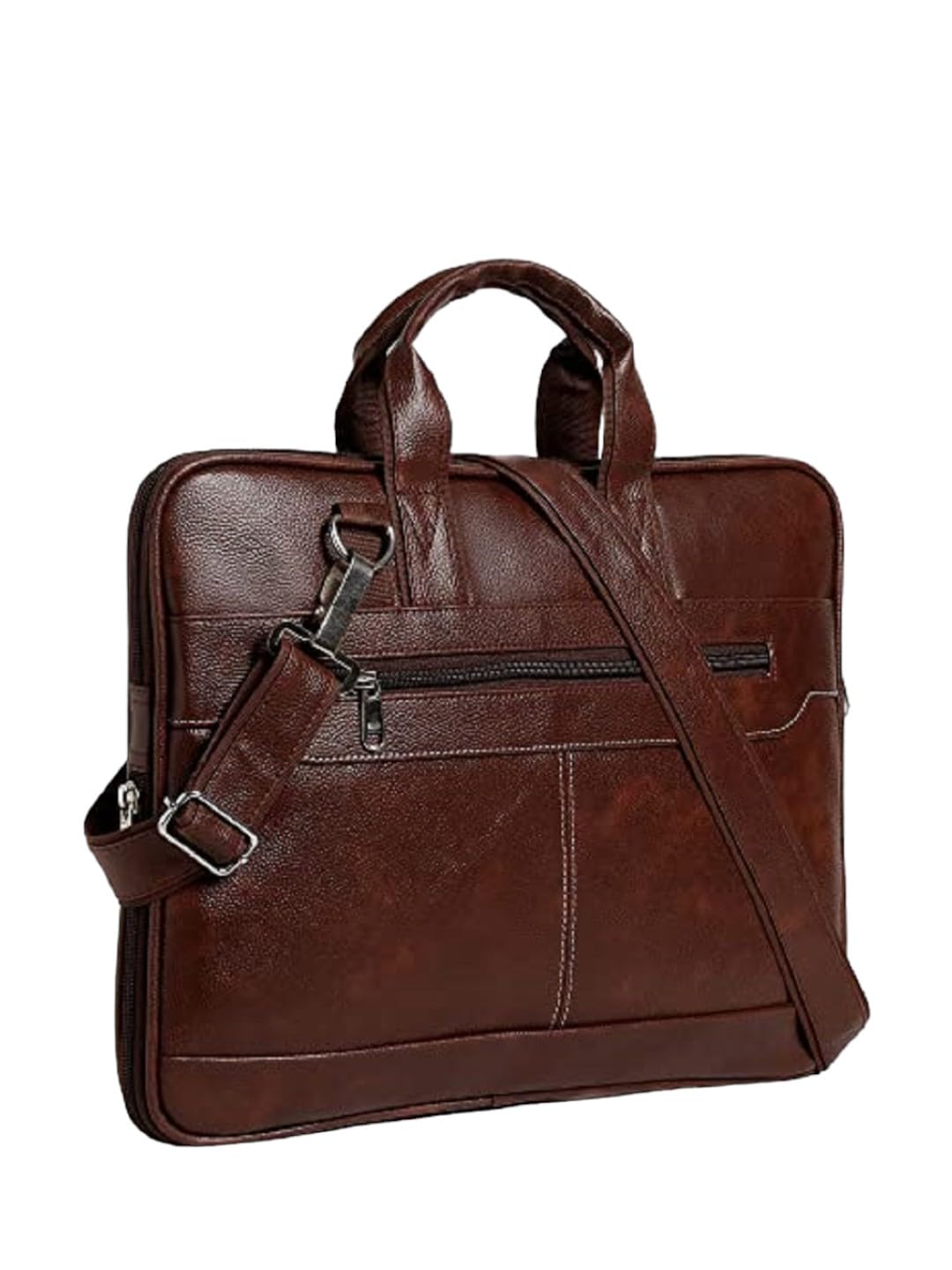 SAMTROH Mens Brown PU Leather Briefcase Best Laptop Messenger Bag Satchel for Men (B0BYK1D2W5) Amazon Price History, Amazon Price Tracker