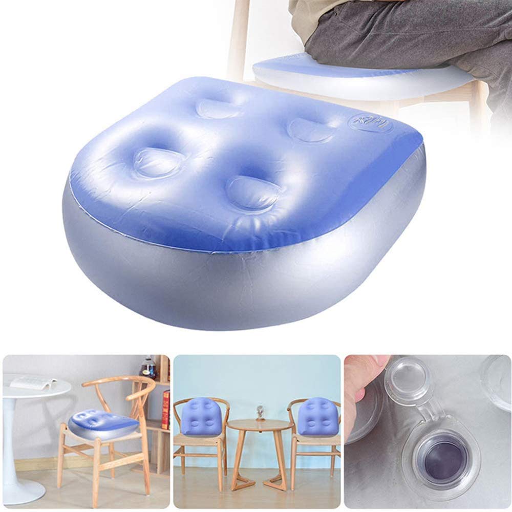 4 asientos elevadores para bañera de hidromasaje inflable, asiento multifuncional con succión, para adultos y niños en casa, spa y descanso (azul, 4 piezas)