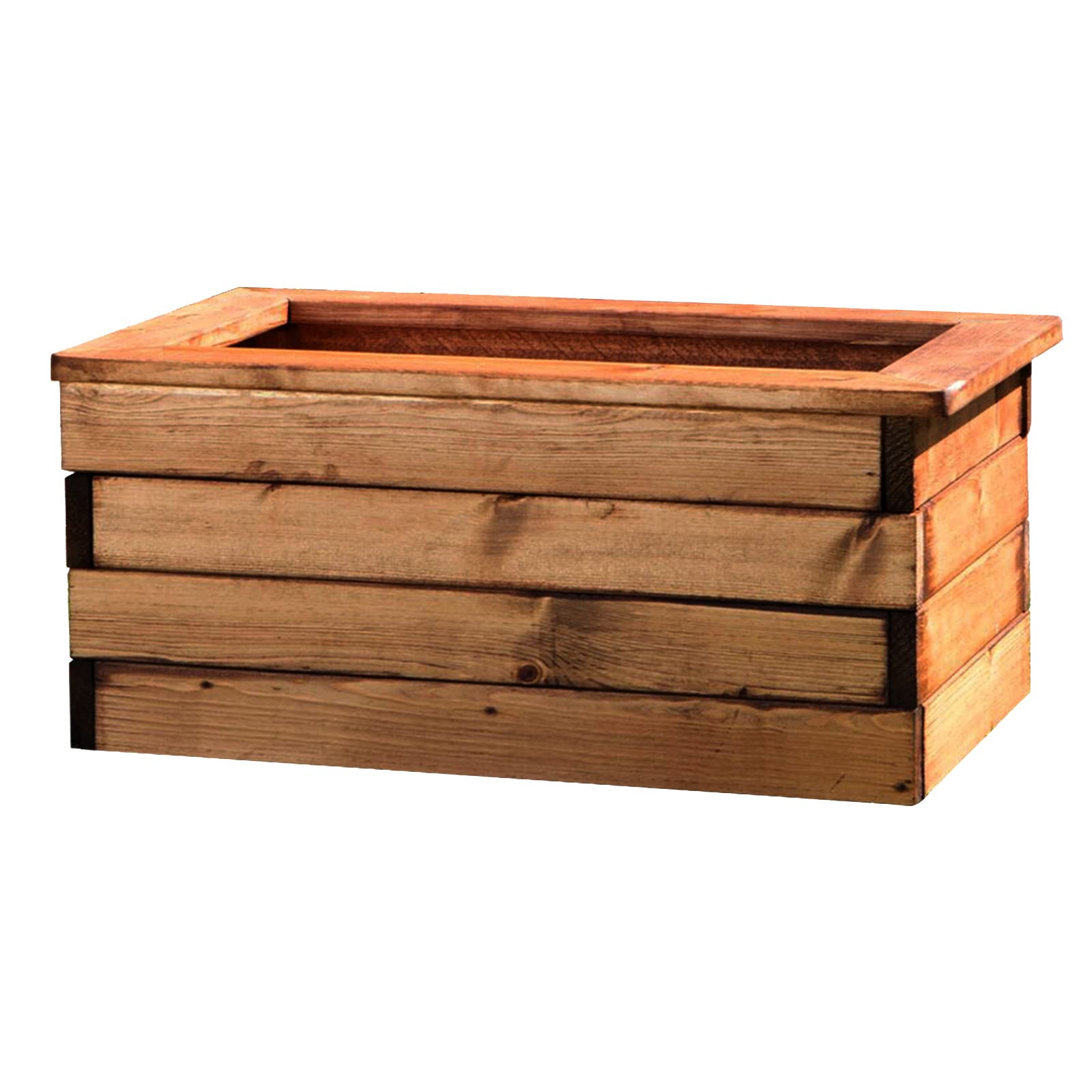 Hortico Large Plant Pots 57cm Wooden Planters for Garden Trough Planter 74L