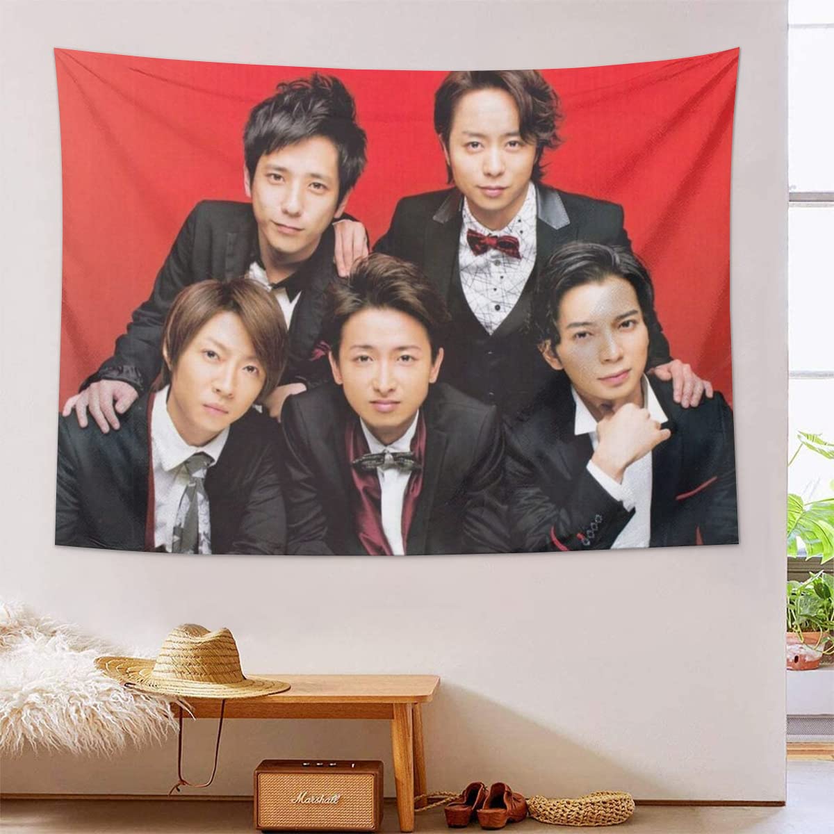 Amazon.co.jp: 嵐 あらし タペストリー 壁掛け 大判 布ポスター