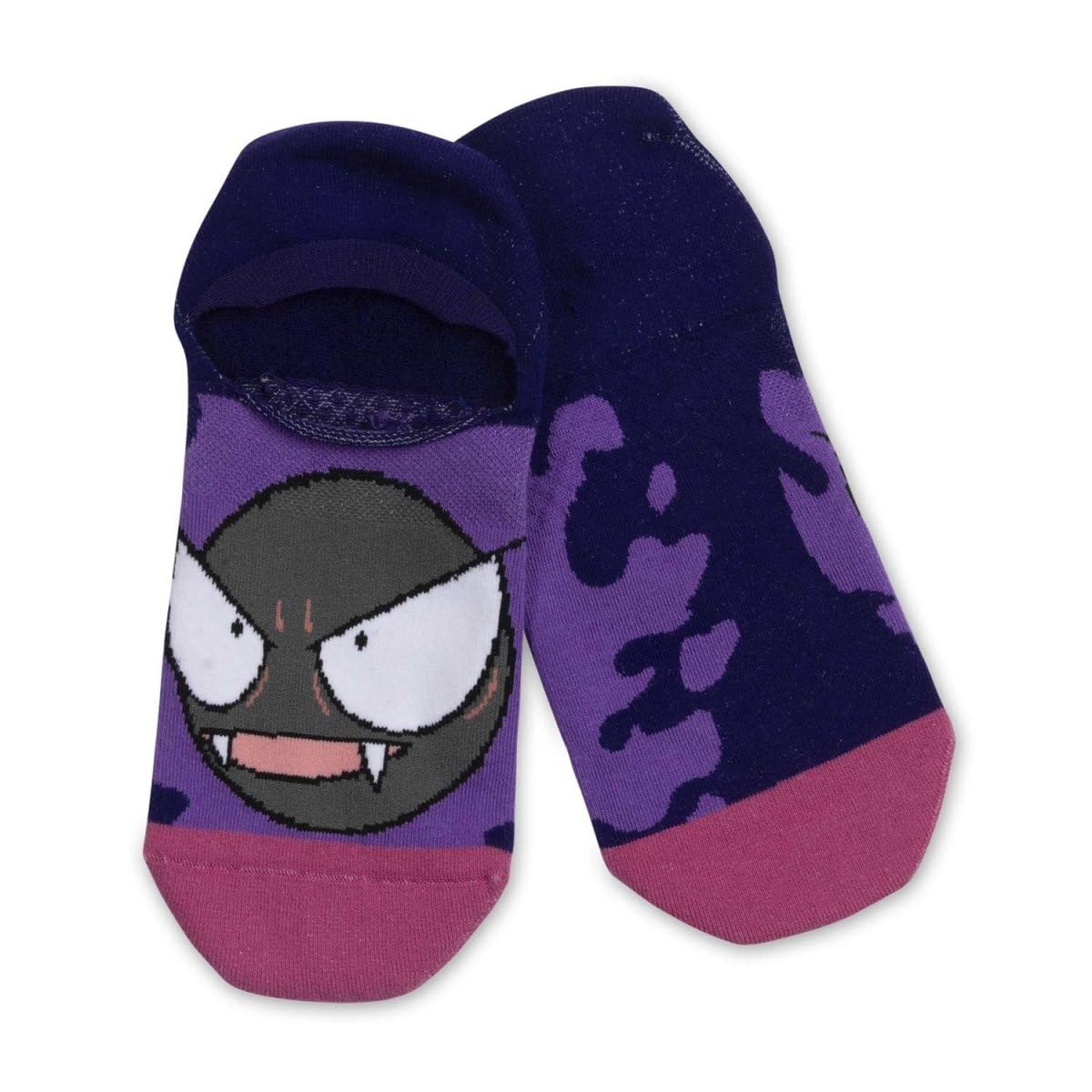 Pokémon Center: Gastly, Haunter & Gengar Terrifying Trio Calcetines invisibles (3 pares) (talla única-adulto), Multi, talla única
