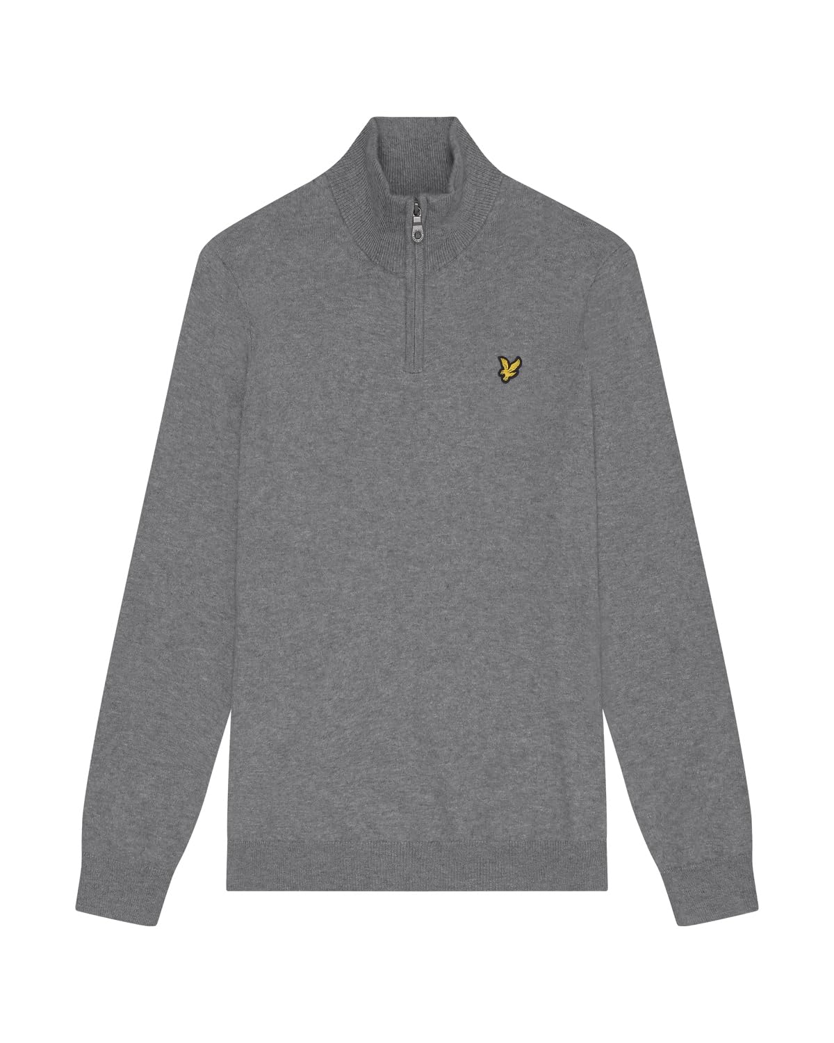 Lyle & Scott Uomo Maglia con Cerniera A Un Quarto Marino, Jet Black