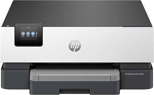 HP OfficeJet Pro 9110b Impresora inalámbrica de inyección de tinta a color, impresión, impresión dúplex mejor para oficina (5A0S1A)
