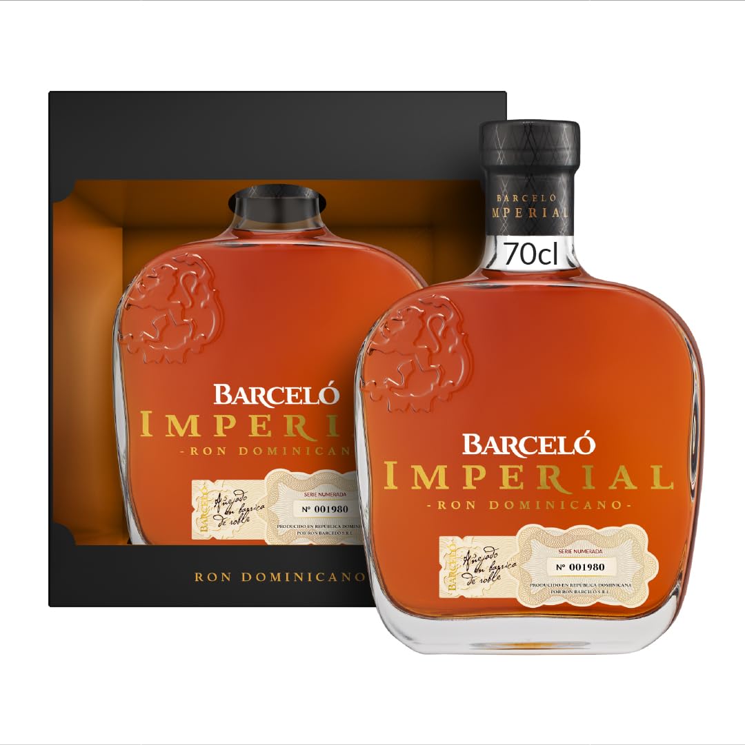 RON BARCELÓ IMPERIAL RON DOMINICANO Rum (1 x 0,7 l) 38% vol. - In edler Geschenkbox - Vielfach preisgekrönter, aromatischer Rum, blended in der Dominikanischen Republik