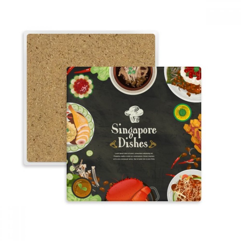 Dessous de verre Singapour le cadeau idéal pour amateurs de cuisine asiatique