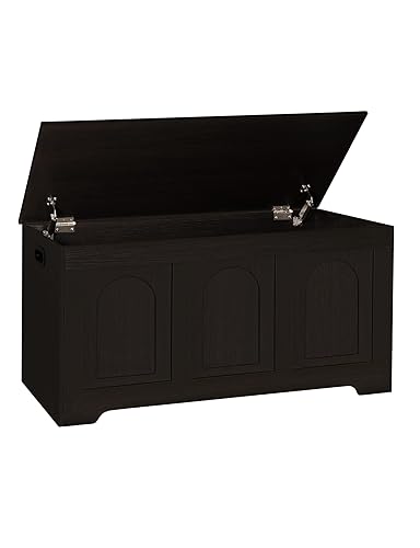 DINZI LVJ Storage Chest, 39.4” Wooden Toy Box with 2