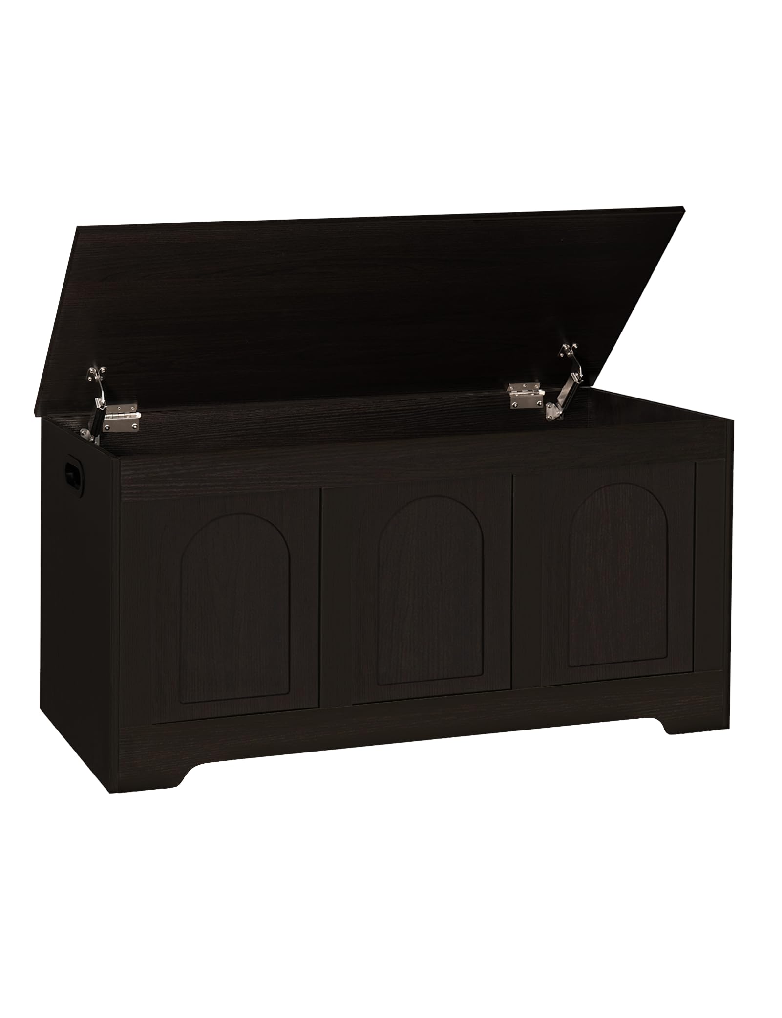 DINZI LVJ Storage Chest, Wooden Toy Box, Espresso