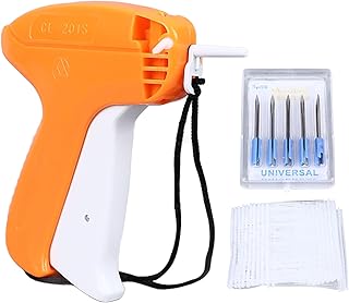 Garment Label Gun, Standard Retail Price Tag Attachment Gun Kit with 5 Needles and 1000 Barb Fasteners for Store Warehouse Consignment Garage Yard Sale