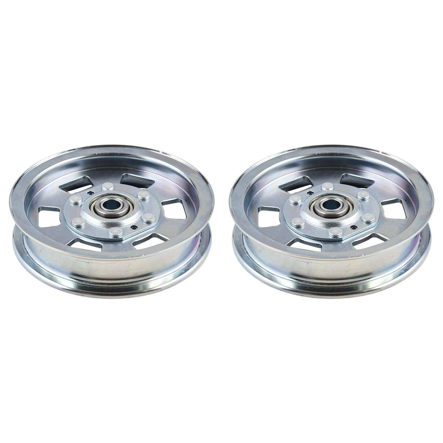 2X 033-2000-00 Flat Idler Pulley Compatible with Bad Boy Lawn Mower MZ ZT Outlaw Maverick Revolt Rogue Series 48, 54, 60 61, 72 Deck 033-7201-25 033-8000-00 033-7201-00