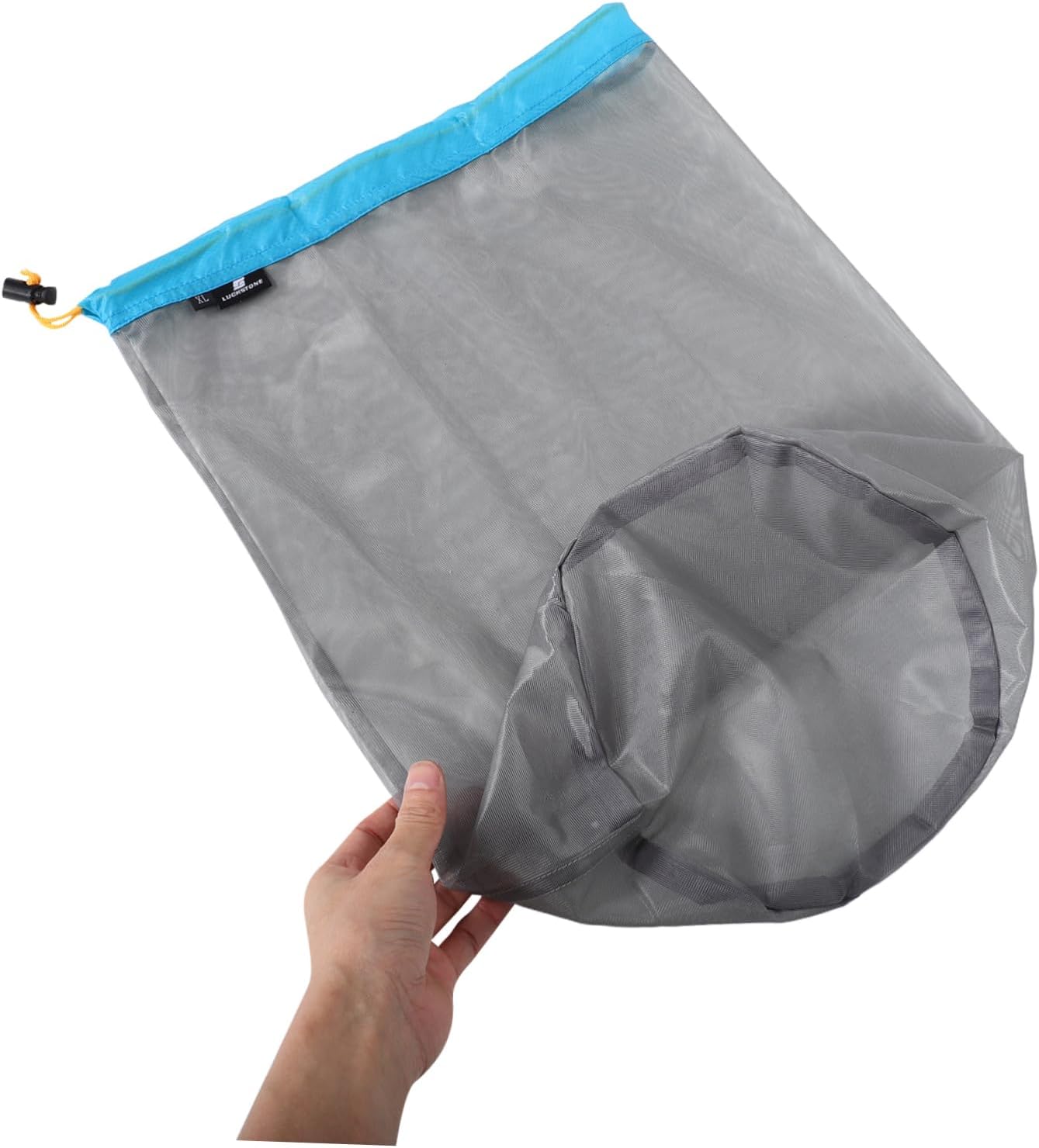 1set Outdoor Storage Sack Mesh Compression Bag for Clothes Sleeping Bags Travel Gear Lightweight Portable Polyester Drawstring Design for Camping and Hiking