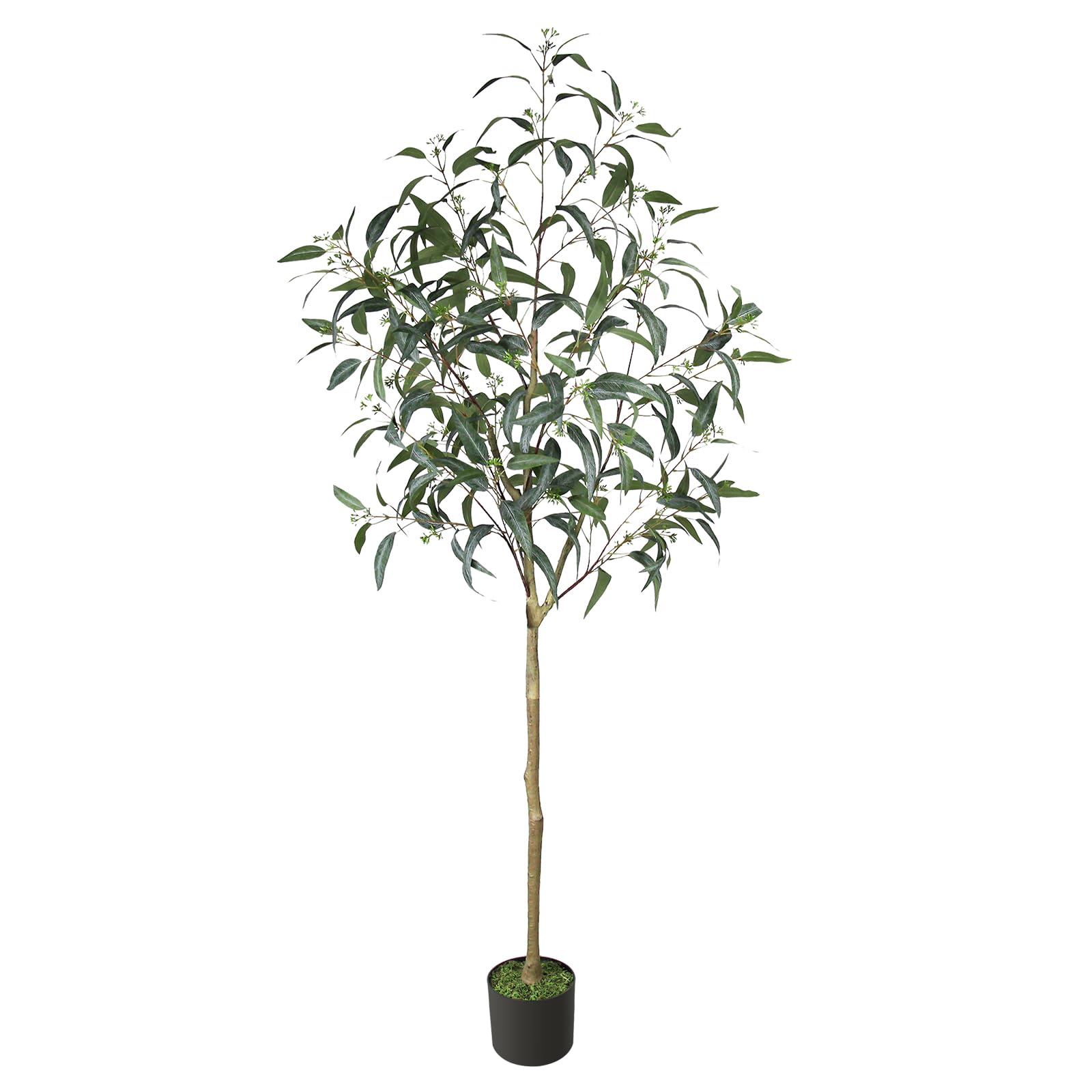 Melli Welli Artificial Eucalyptus Tree 6FT Faux Eucalyptus Plants Large