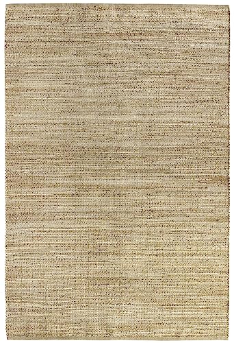HAMID   Alfombra de Yute Nur, 100% Fibra de Yute Natural, Alfombra Suave, Tejida a Mano, Alfombra de Salón, Comedor, Dormitorio, Pasillos, Entrada, (D1, 230x160cm)