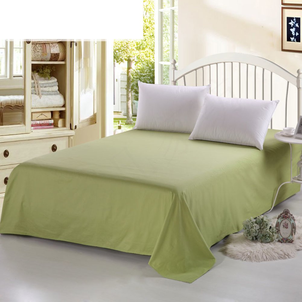 Feuilles de couleur unie en coton 200x230cm pour une chambre épurée