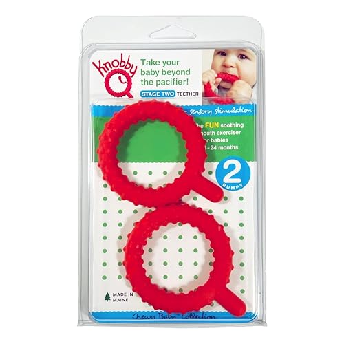 Knobby Q, Stage Two Teether, Red