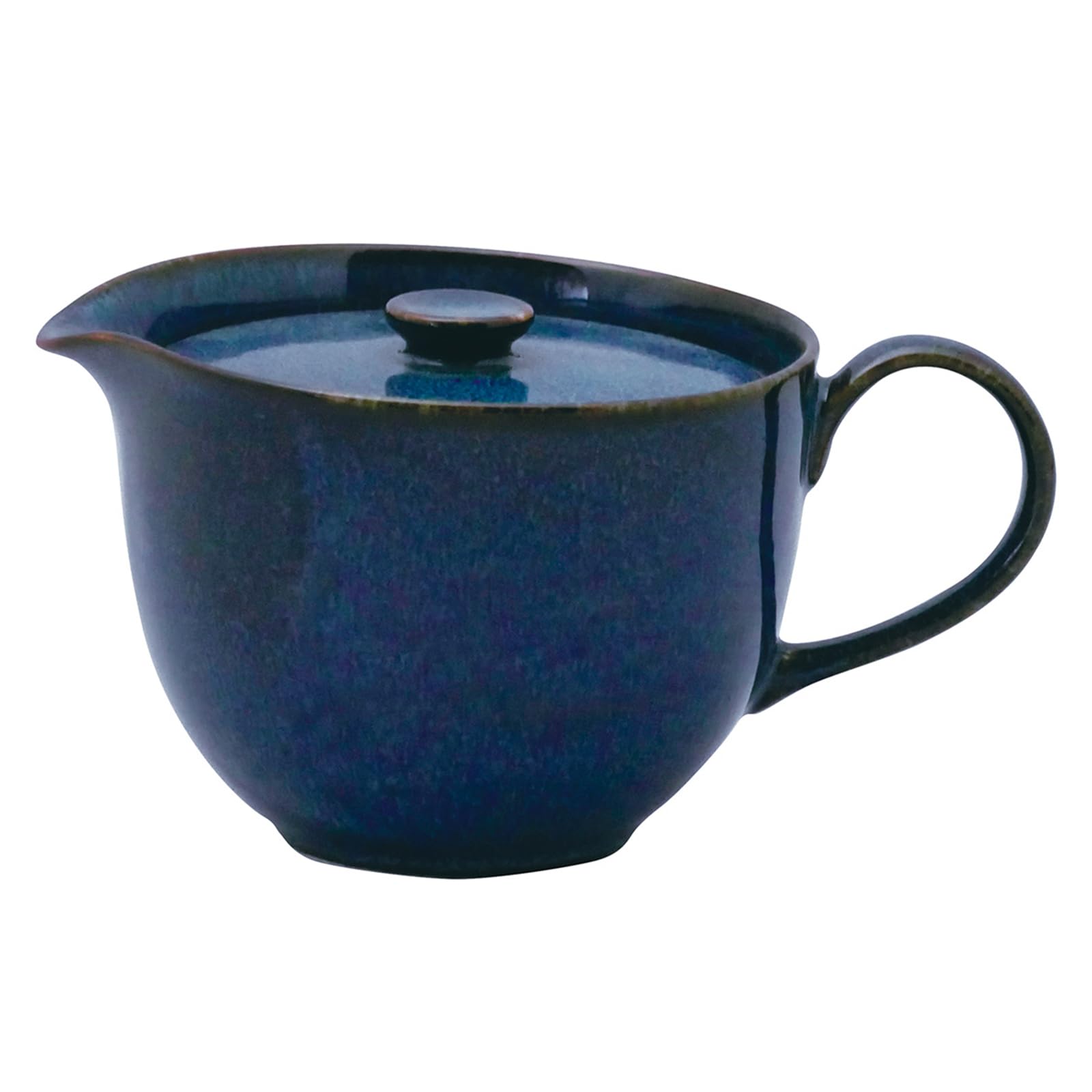 Mino Ware Ceramic Kyusu Teapot 10oz Blue Japanese Porcelain Made in Japan
