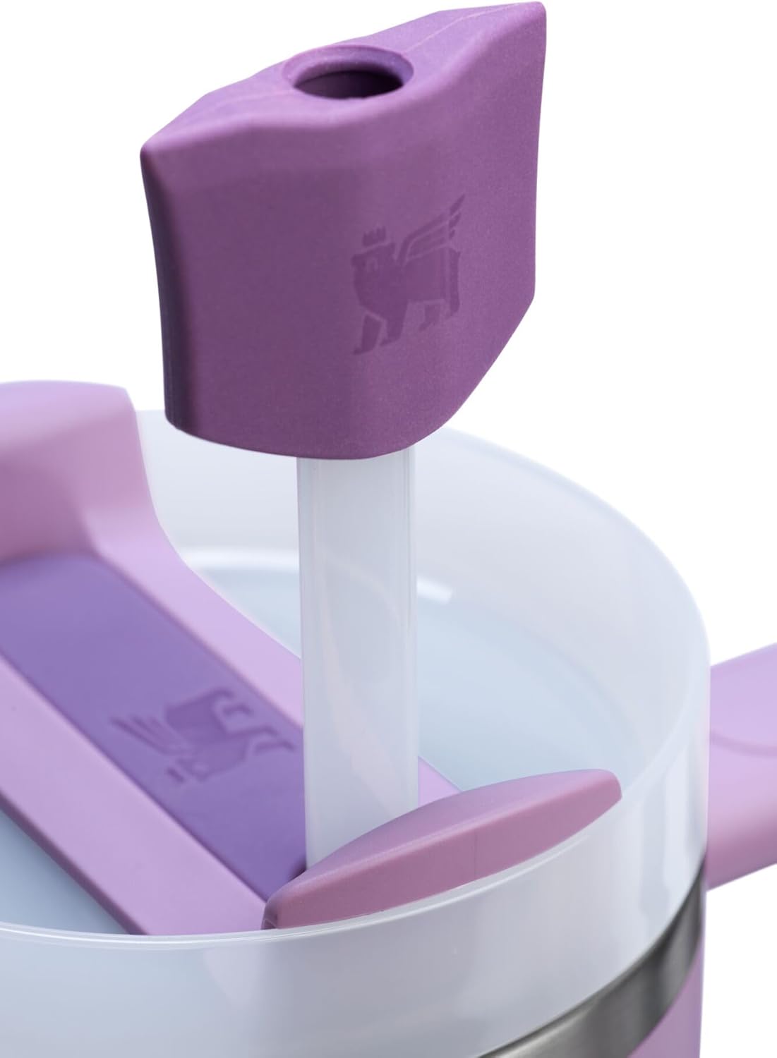 Stanley Quencher Stay Smooth Anti-Pucker Straw Topper 2-Pack | Ergonomic Sip Through Straw Cap for Tumbler with Handle | Silicone Accessory for Drinking Cup | BPA-Free