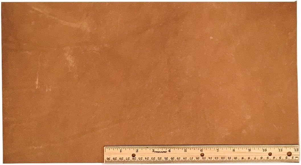 Scrap Lace Leather Light Brown Cowhide 10 X 18 Piece