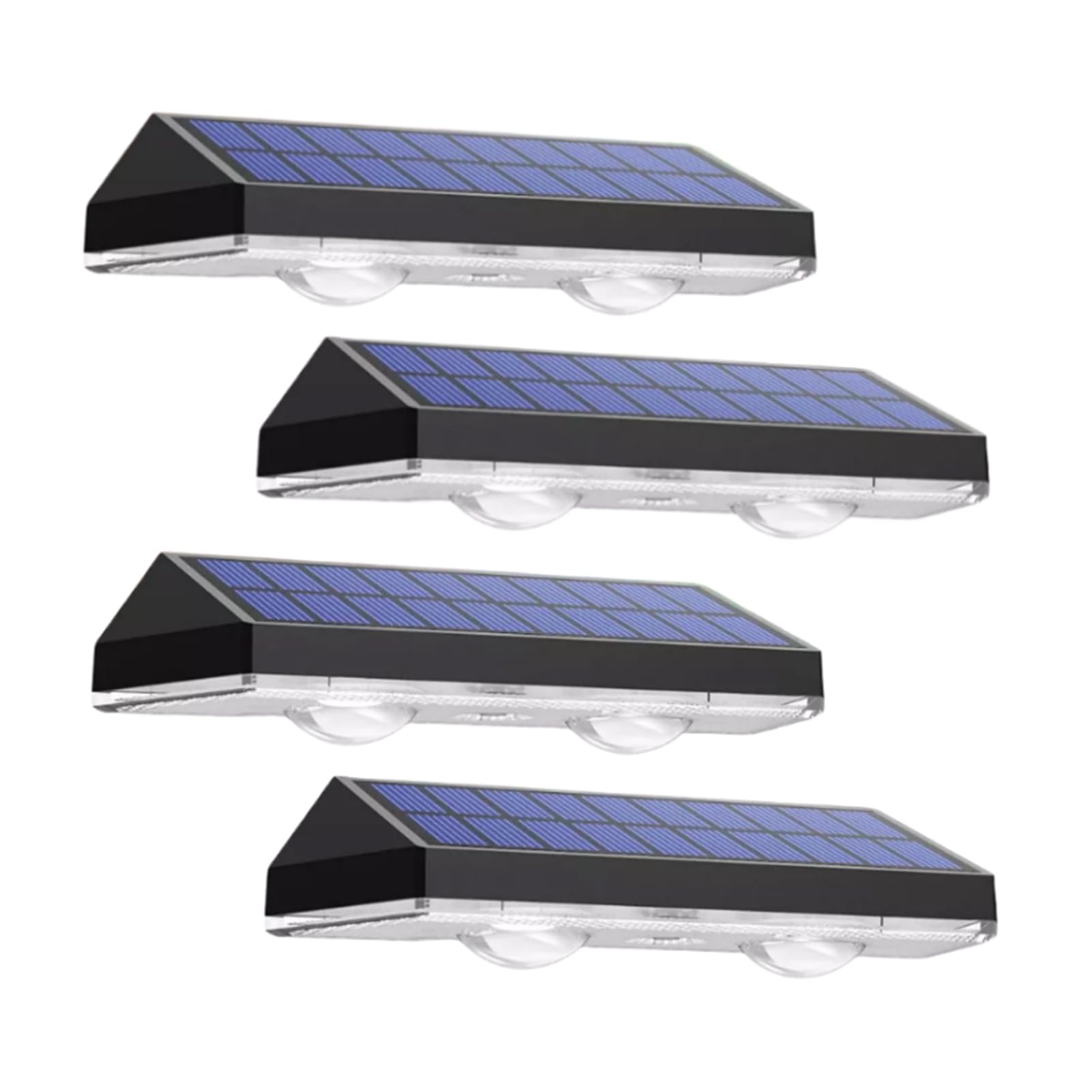 TWISAXC Outdoor Solar Fence Light 10 Hours At Night Solar Wall Light Powered Waterproof Garden Lamp Courtyards, Colorful, 4pcs