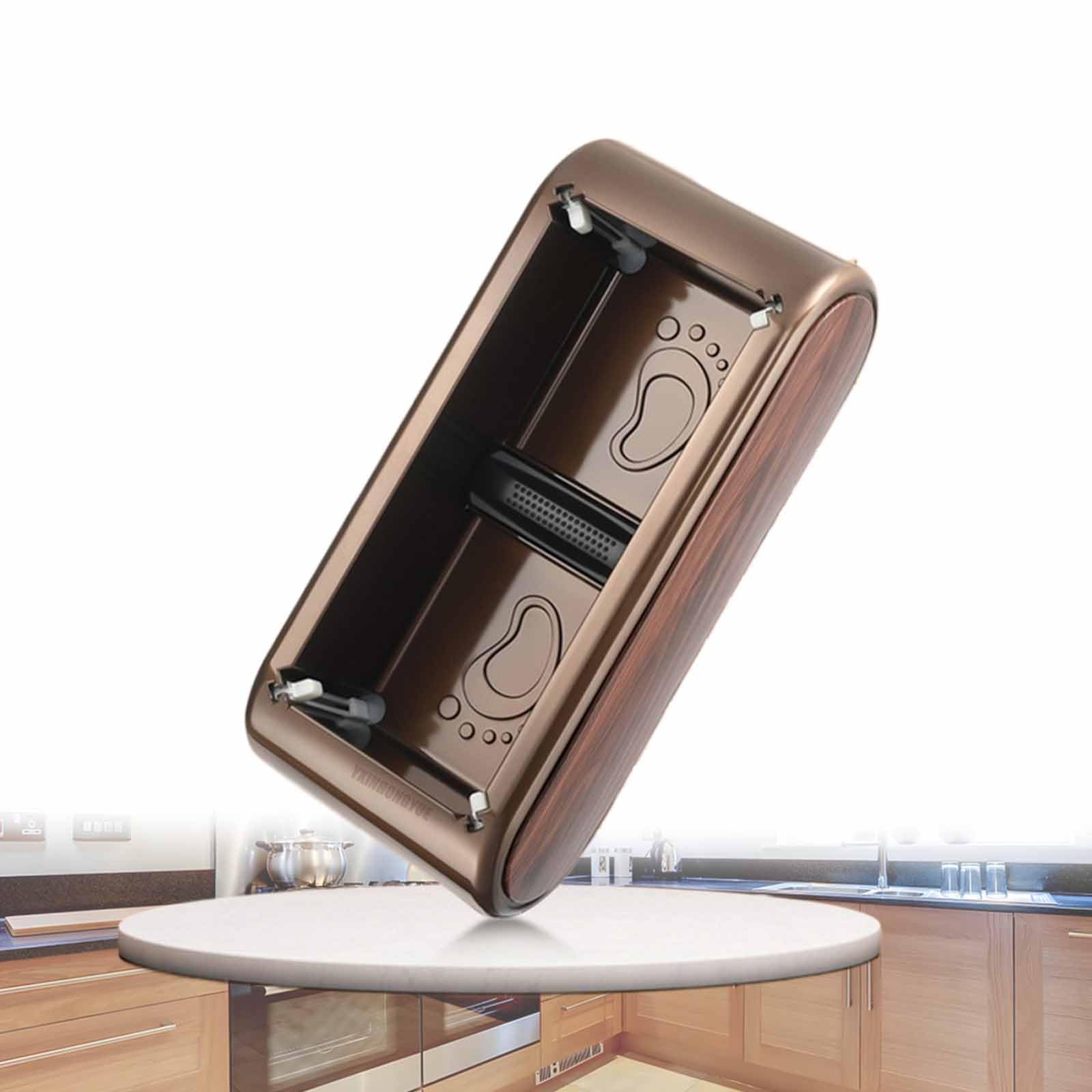 Marrone, Macchina Automatica Intelligente Portatile per Copriscarpe, Impermeabile e Antiscivolo, con Fascia Elastica in plastica, Stabile e Resistente, Adatta ai supermercati