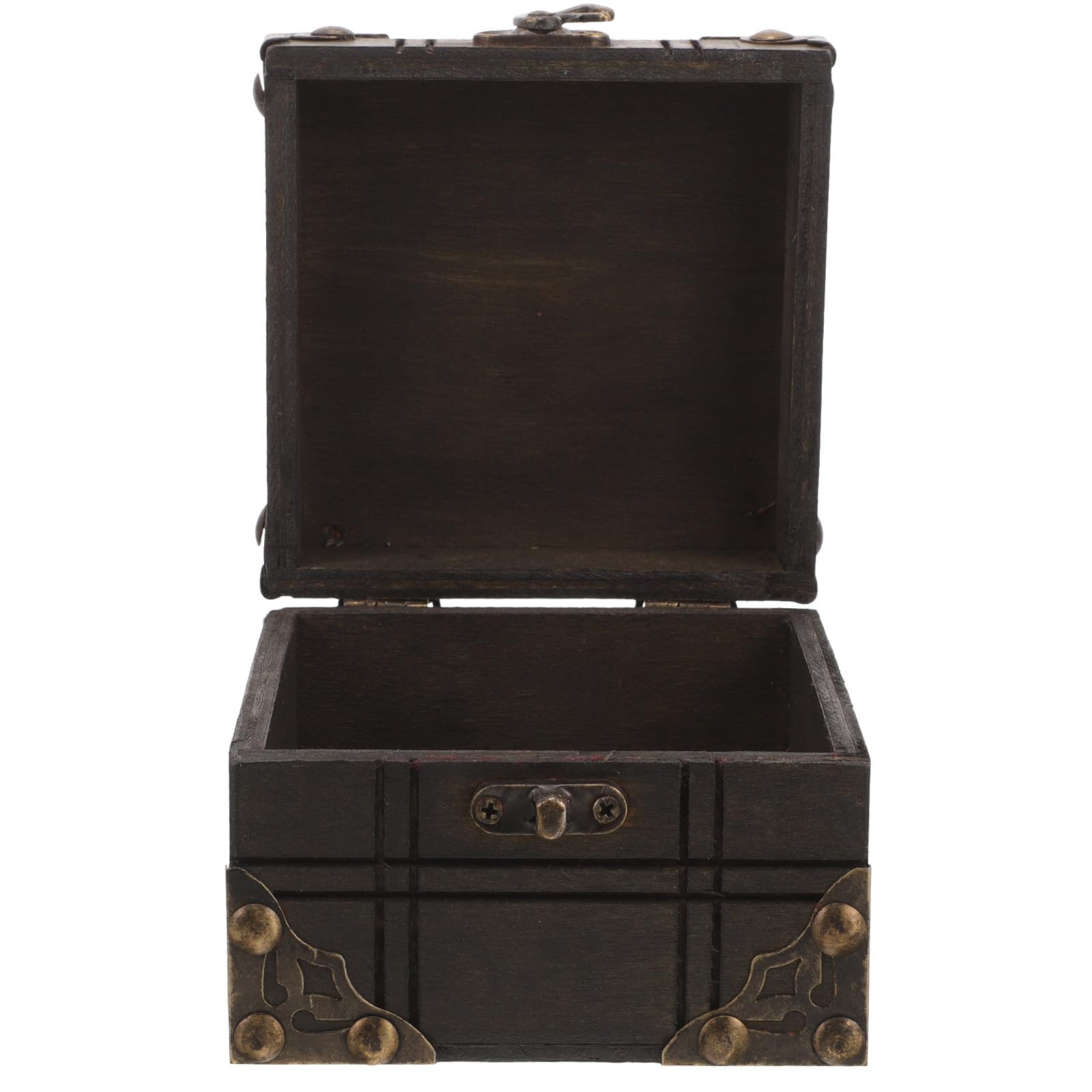 ibasenice Scatola Porta Cofanetto Multiuso Vintage in Legno Resistente per Piccoli Oggetti per Comò la Scrivania