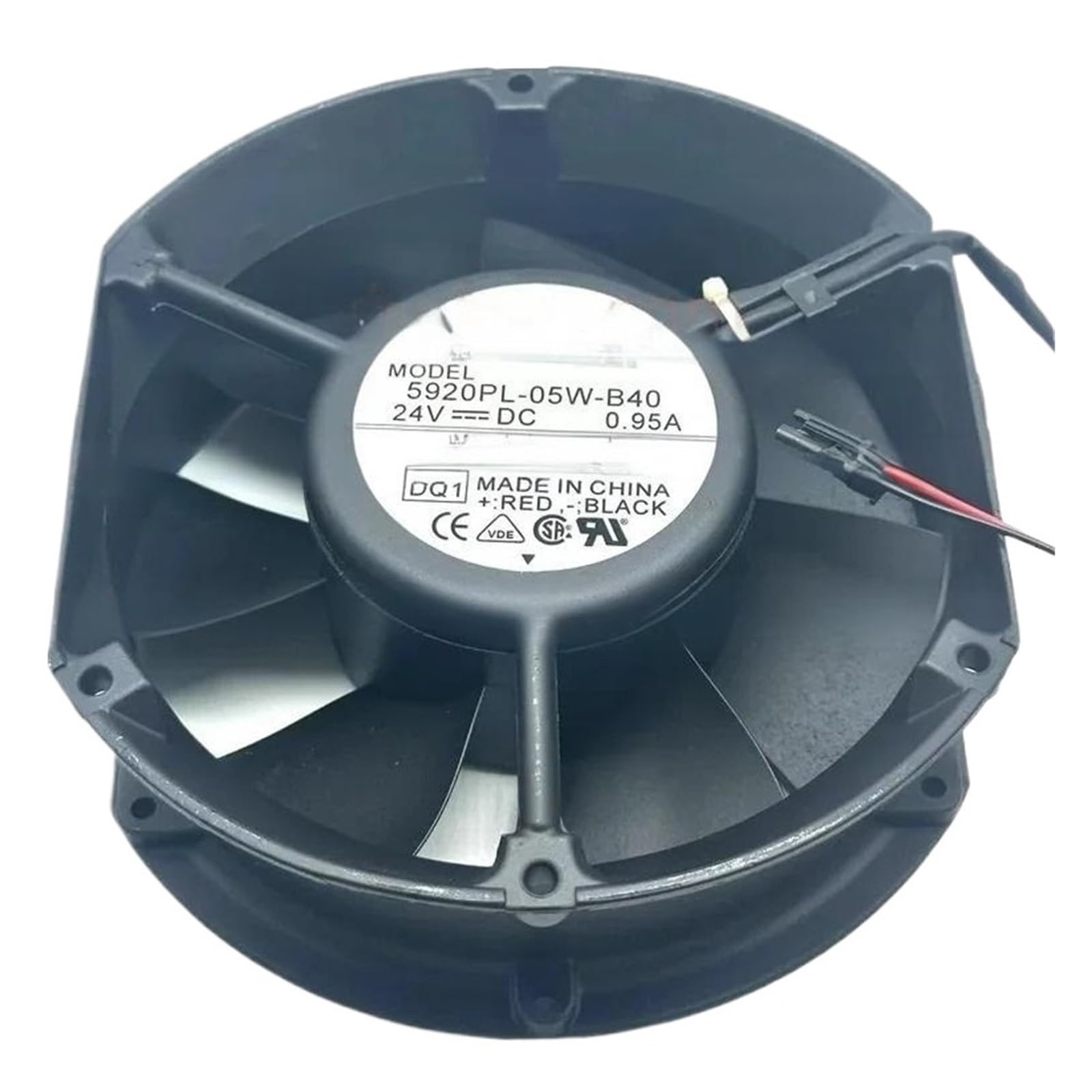 YMUGUEGH 5920PL-05W-B40 DQ1 24V 0.95A 172x150x50mm 2-Wire Cooling Fan