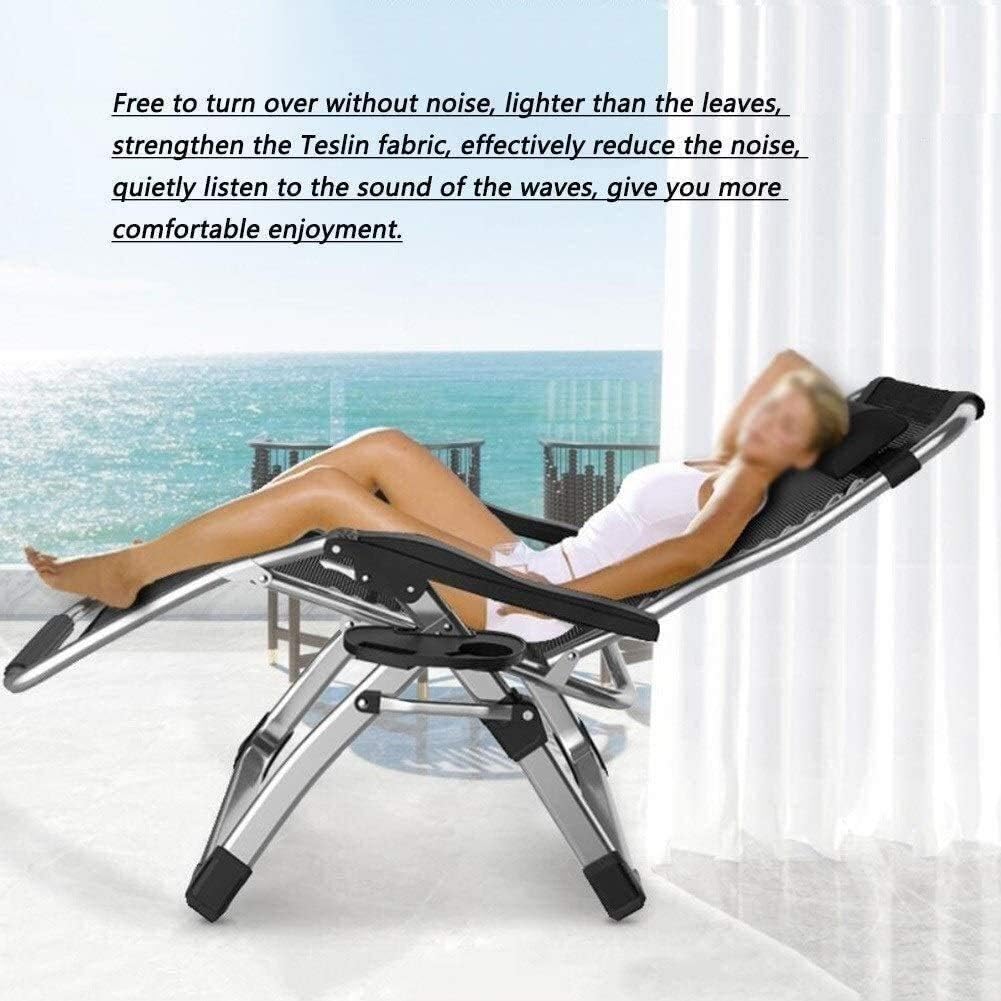 Sun Lounger Patio Reclining Chairs Folding Deck Chair Portable Deck Chair Garden Outdoor Terrace Deck Chair Office Dining Chair with Removable Cushion Support 200 Kg Zero Gravity Chairs Sun Lounger c